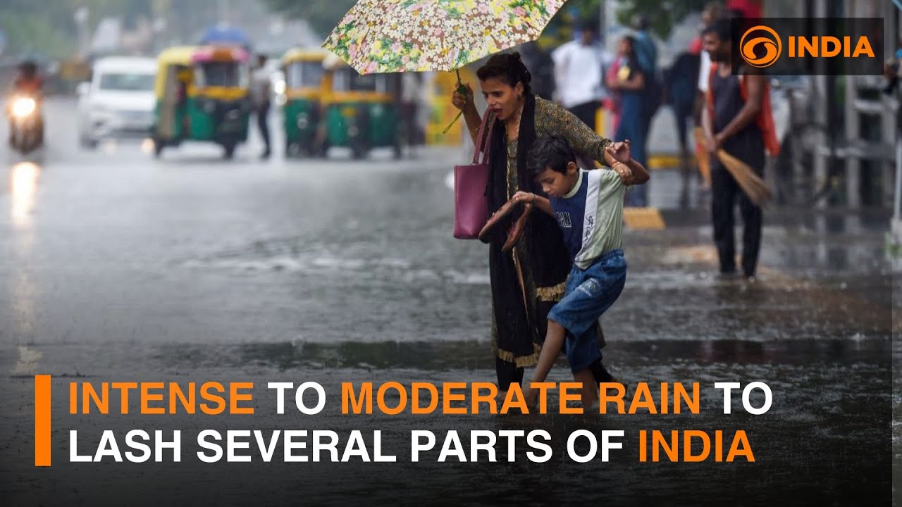 Intense to moderate rain to lash several parts of India | DD India