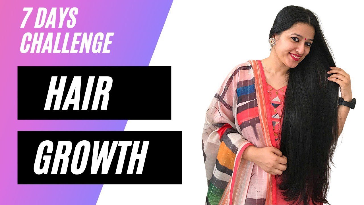 7 Days Hair Growth Challenge for Strong Healthy Shiny Hair || Self Care Secrets