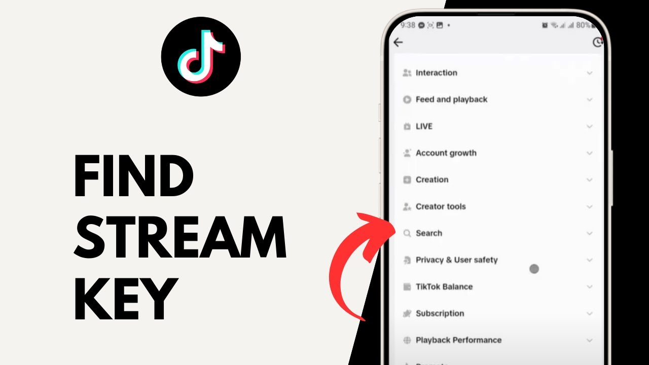 Как найти ключ трансляции TikTok на мобильном устройстве