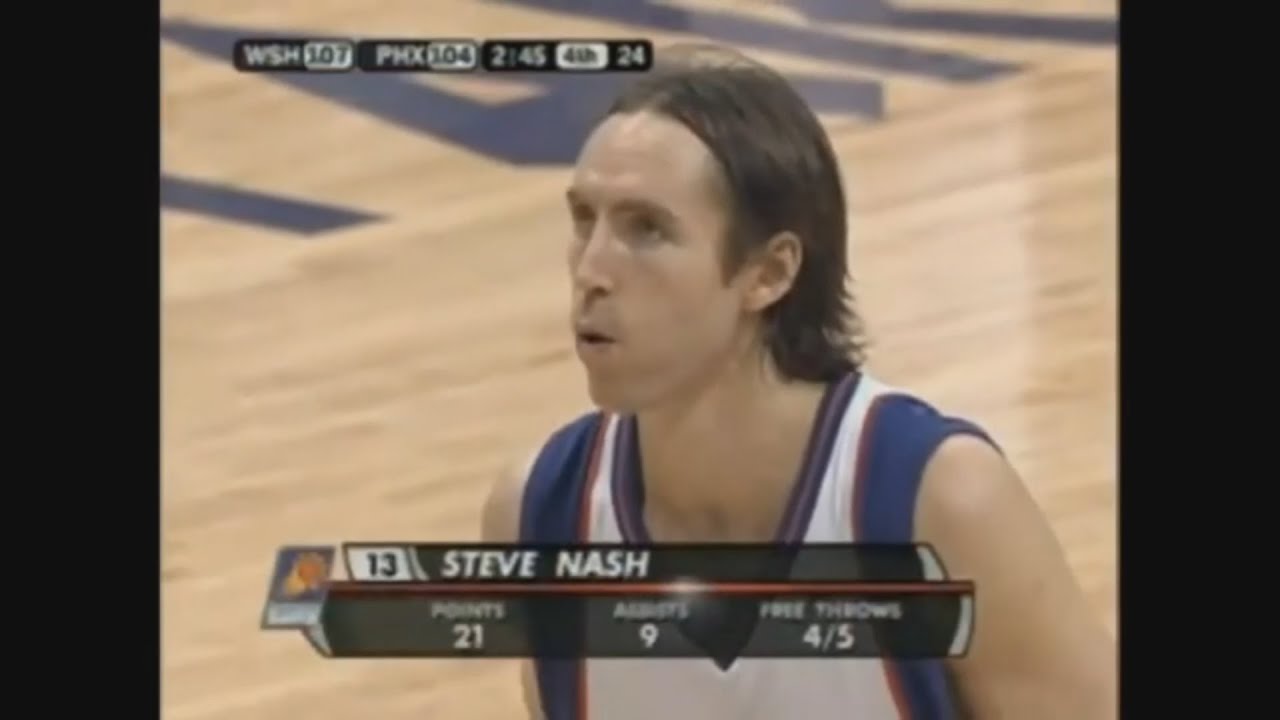Steve Nash 27 Points 9 Ast Vs. Wizards, 2005-06.