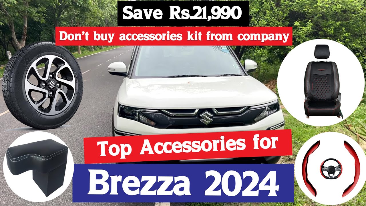 Brezza Modification | Brezza 2024 Top Accessories | New Brezza | Maruti Suzuki Genuine Accessories