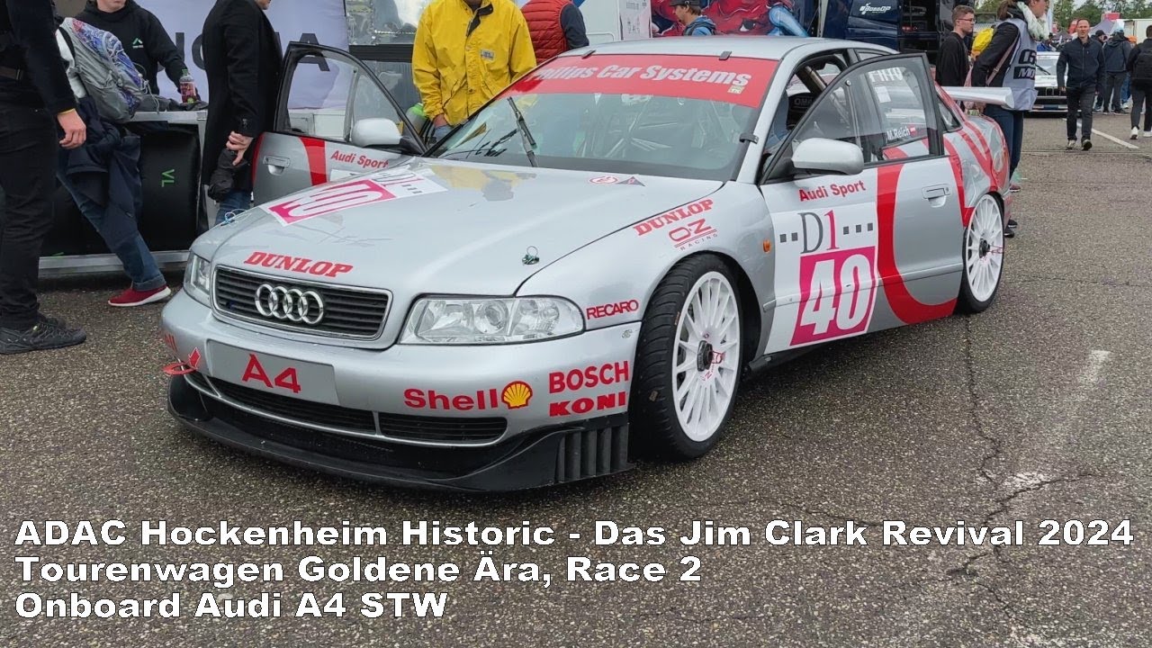 Onboard Audi A4 STW Tourenwagen Goldene Ära Race 2 ADAC Hockenheim Historic 2024