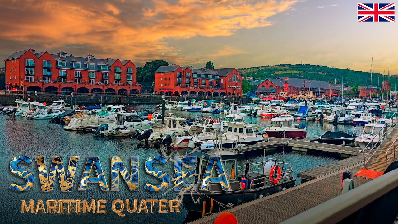 Exploring Swansea Marina: A 4K Waterfront Adventure