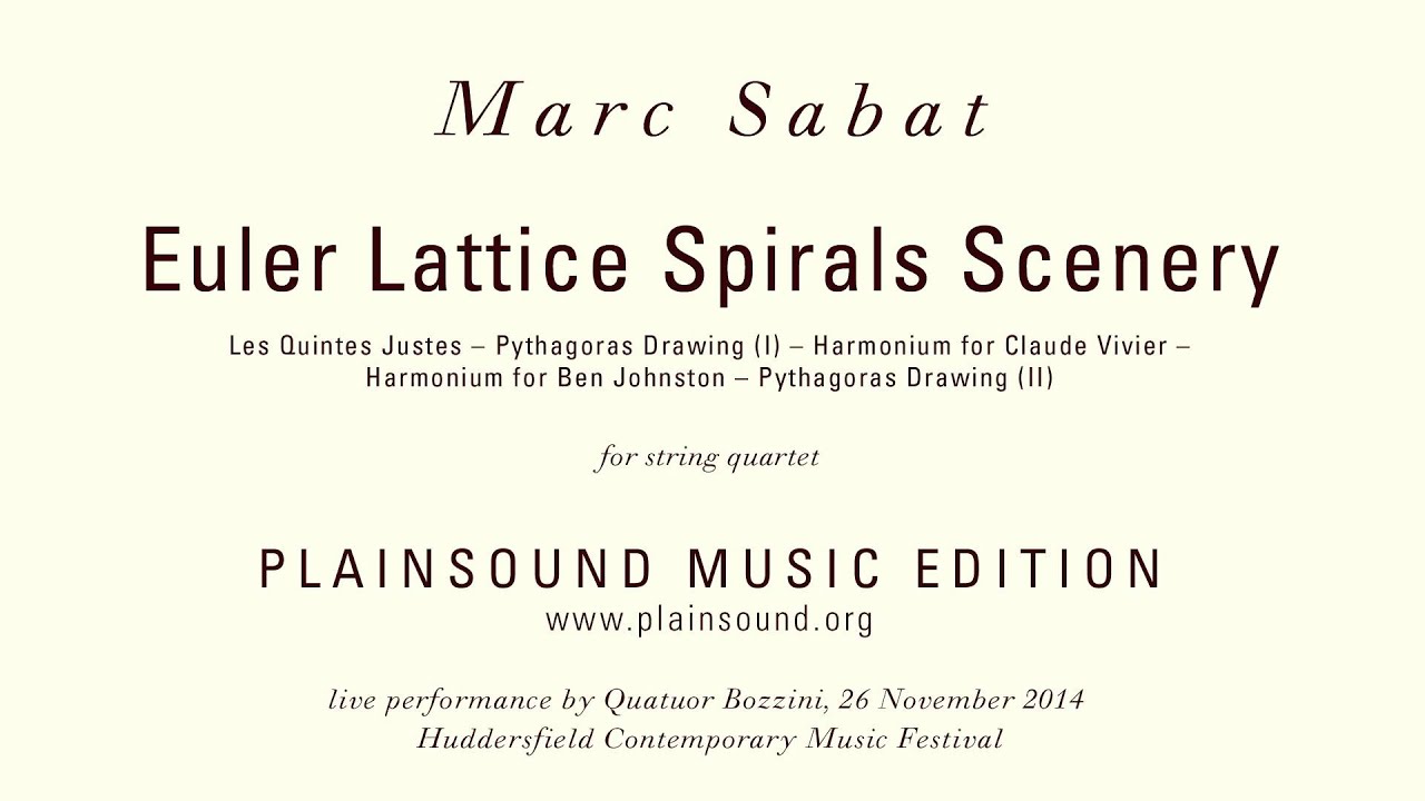 Marc Sabat : Euler Lattice Spirals Scenery (2011)