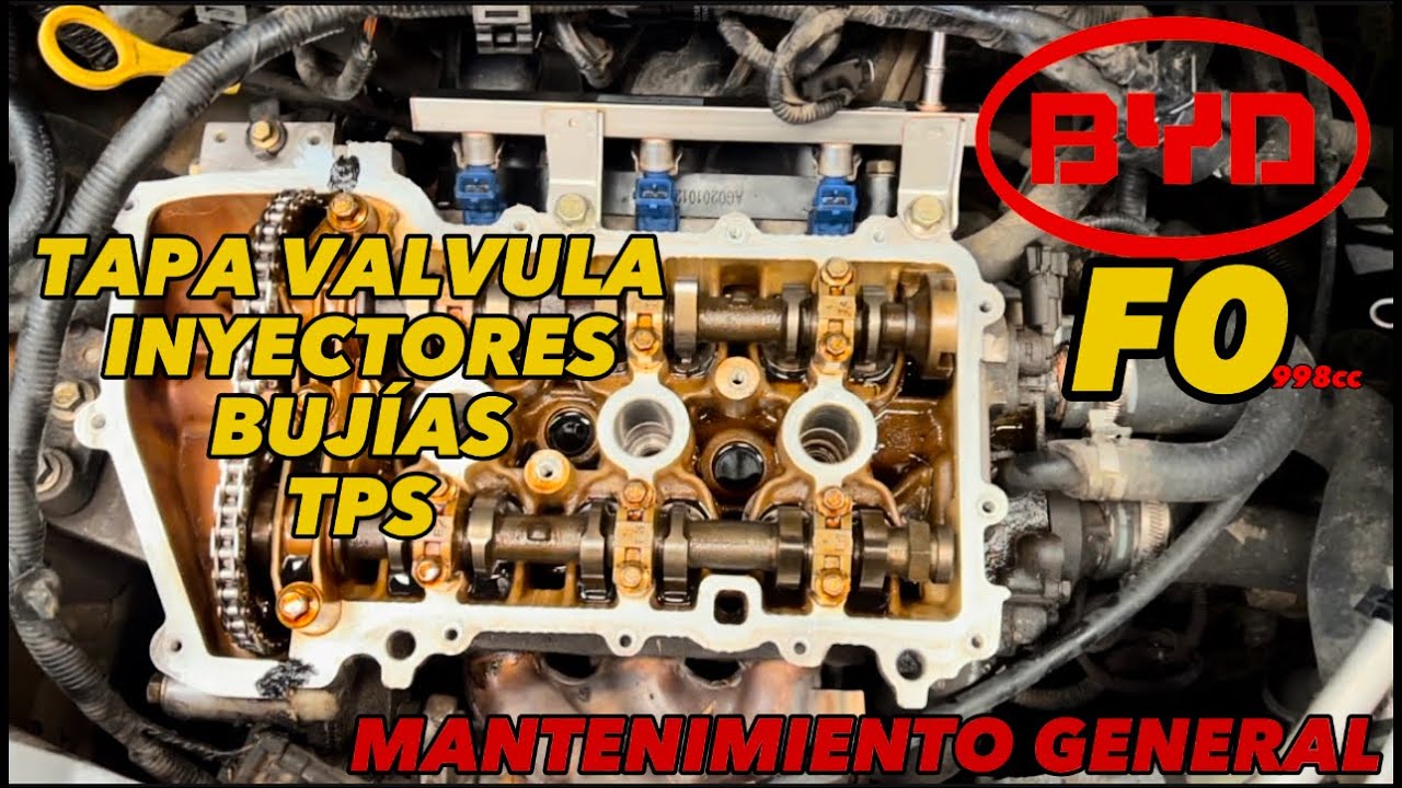 BYD F0 MANTENIMIENTO  GENERAL | TAPA VALVULA, SINCRONIZACIÓN AL SISTEMA DE INYECCIÓN ✅