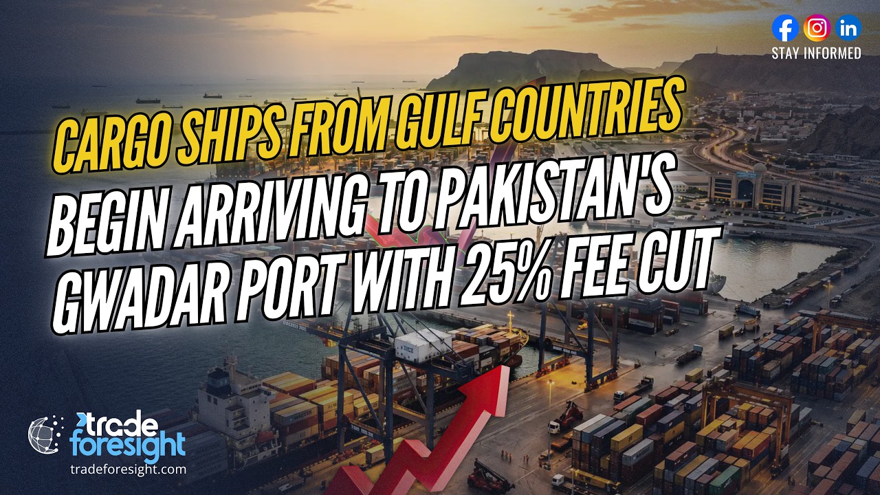 Cargo Ships from Gulf Countries Begin Arriving To Pakistan's Gwadar Port with 25% Fee Cut
