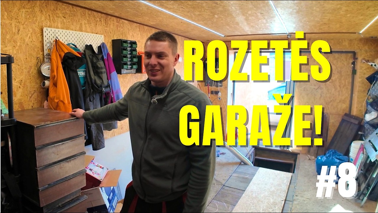 Nusipirkom garažą | Pagaliau rozetės! (#8)