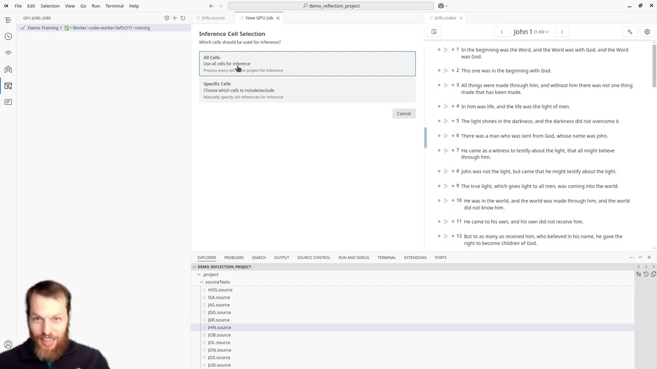 Codex Worker Demo — Train & Generate TTS Audio in Codex Editor
