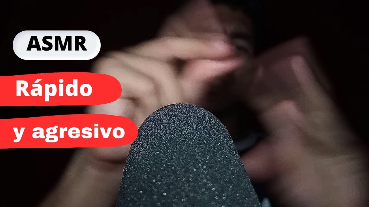 #4 ASMR casero rápido y agresivo!! (sin hablar) | Fast and agressive asmr Tapping + mouth sounds