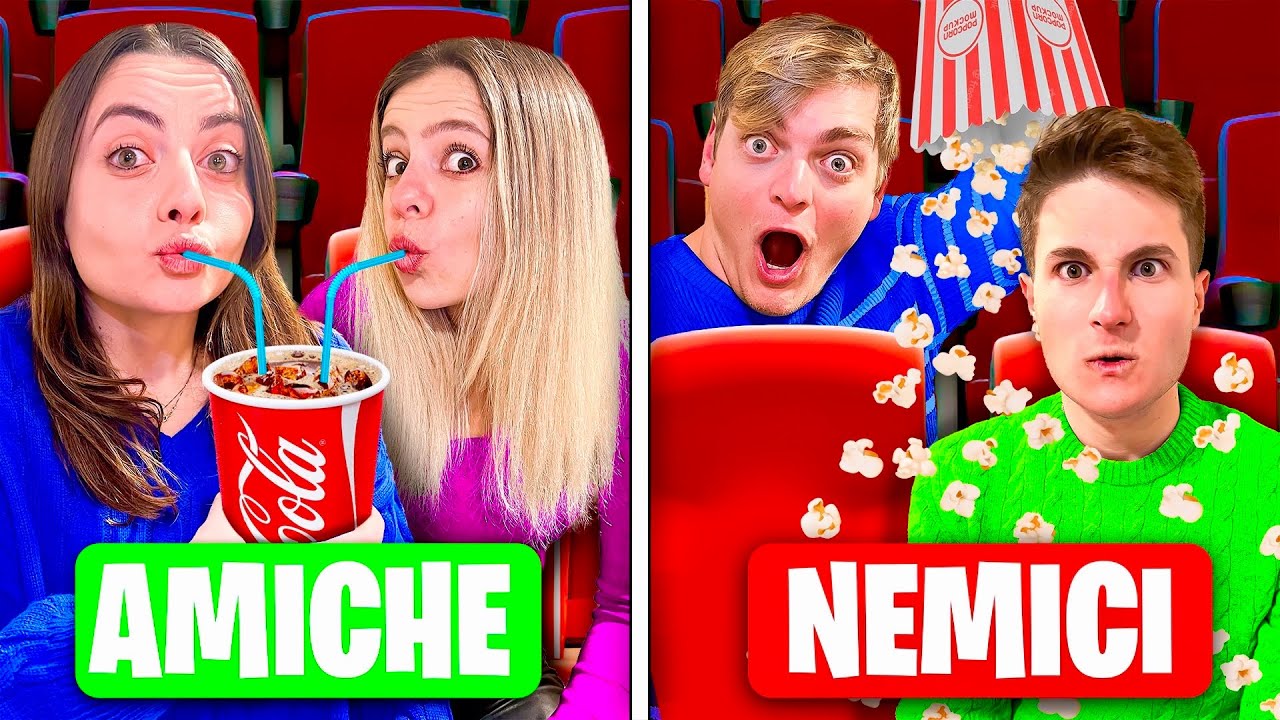 AMICI vs NEMICI AL CINEMA!! *3 TIPI DI AMICI*🍿