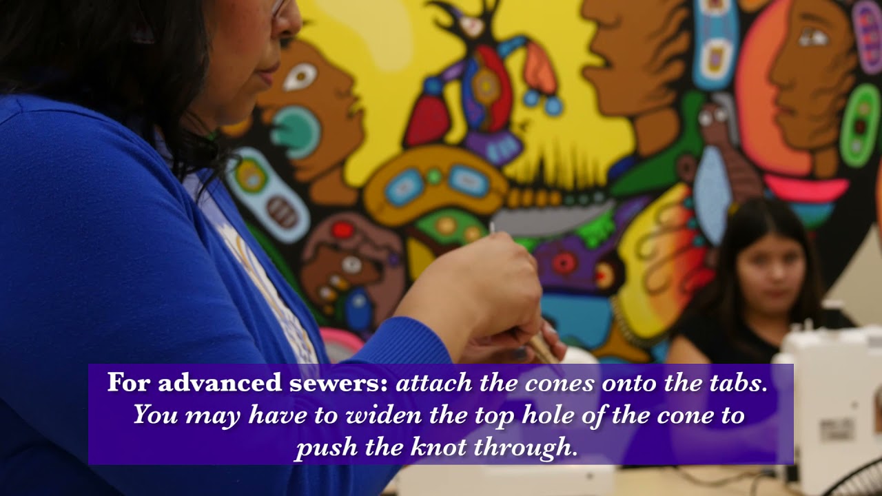 Learning Ojibwe Language Video #10: Jingle Dress Making Part 2 - Creating the dress