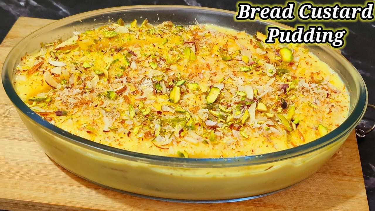 न ओवन न अंडा थोड़ी ब्रेड और दूध से झटपट बनाएं ब्रेड कस्टर्ड पुडिंग/Holi, Ramadan special