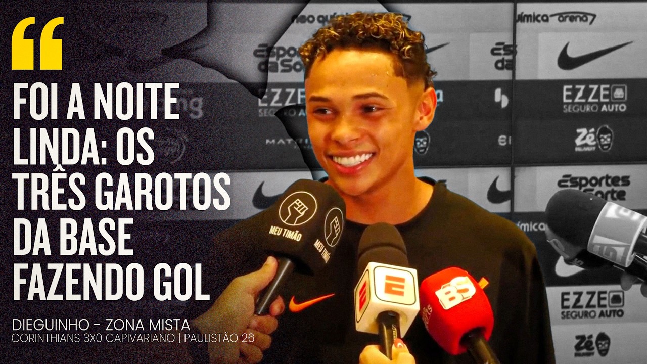 DIEGUINHO COMENTA SOBRE O IMPACTO DA BASE E EXPECTATIVA PARA O JOGO CONTRA O PALMEIRAS