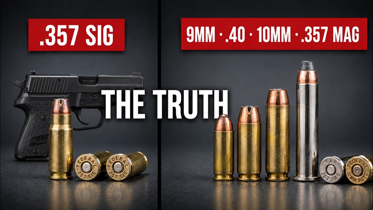 .357 SIG против 9мм, .40, .357 Magnum и 10мм: только один из них всё ещё имеет смысл
