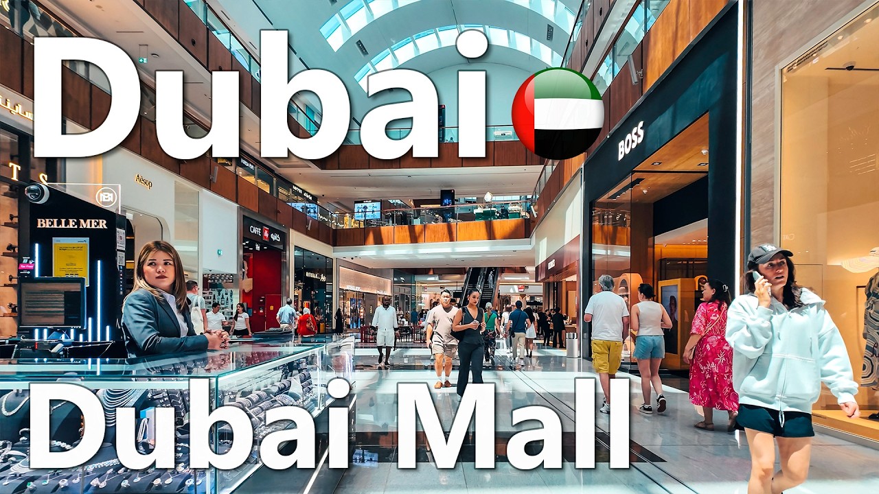 Dubai Mall Places You Must See | Dubai Walking Tour 4K