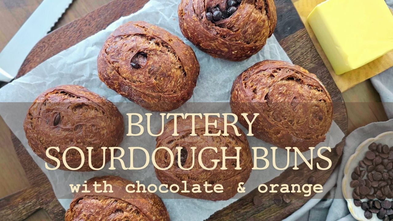 Buttery Chocolate‑Orange Sourdough Buns | Fun, Fluffy & Absolutely Delicious