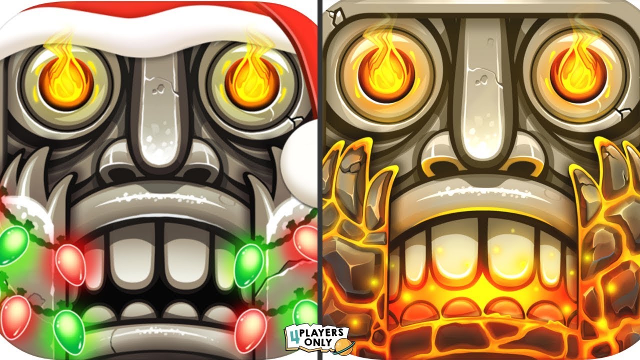 Temple Run 2 | HOLIDAY HAVOC Map Vs NEW VOLCANO ISLAND Map w/ WOLFMAN!