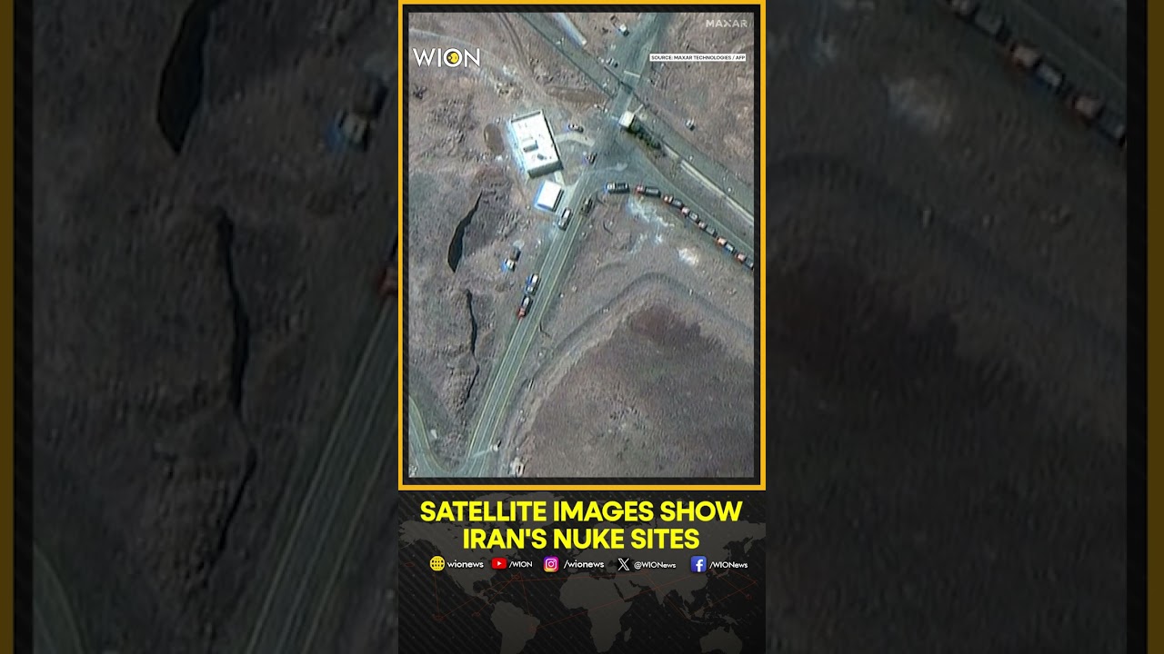 Satellite Images of Iran's Fordow, Natanz and Isfahan&nbsp;Nuclear Sites Taken Before US Strike | Shorts