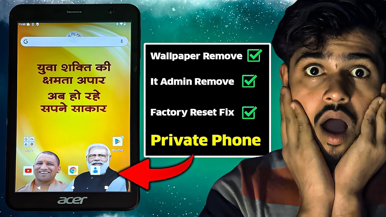 REMOVE YOGI MODI WALLPAPER YOGI SMARTPHONE YOJNA | Complete Bypass | Acer Tablet | 2024