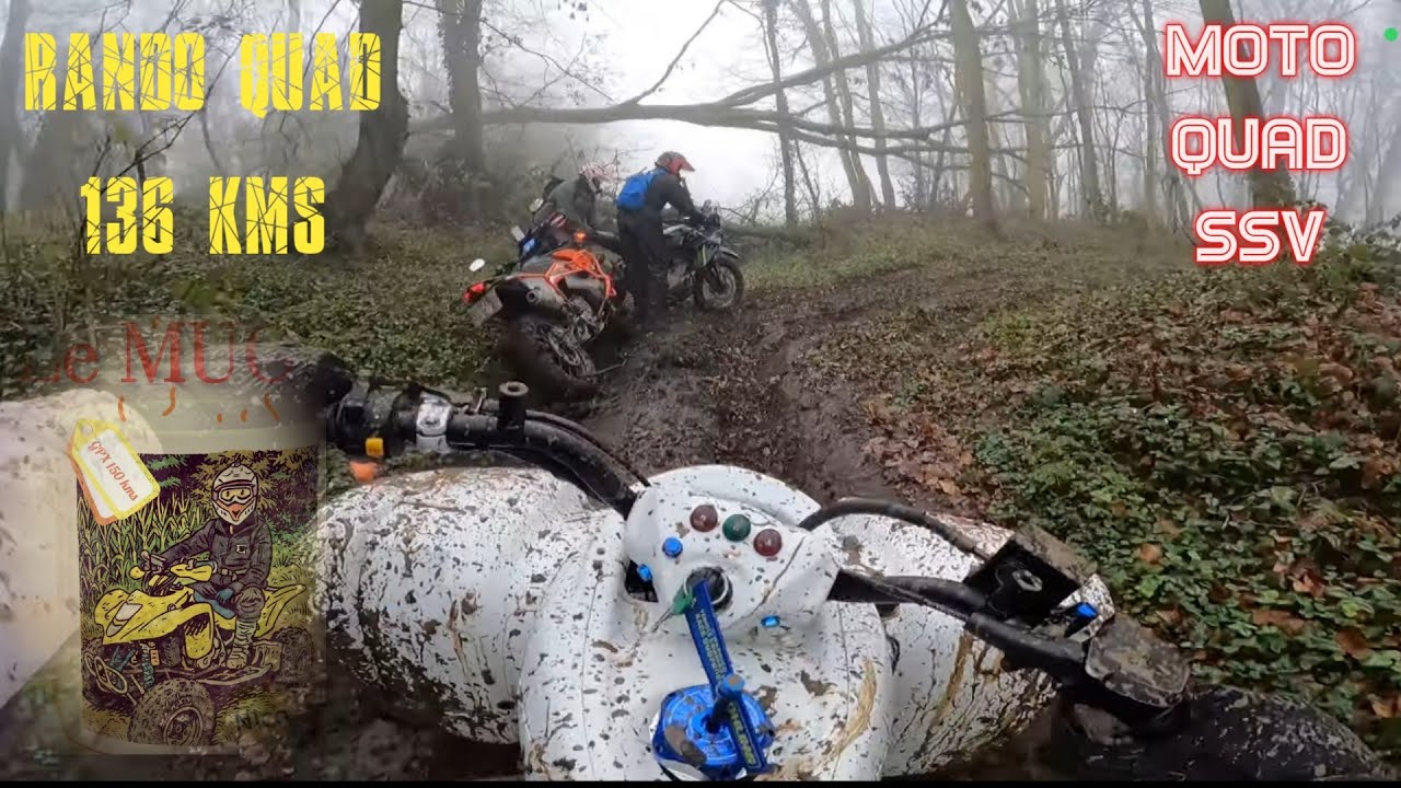 Rando quad : 102 motos enduro quads et SSV dans la boue !
