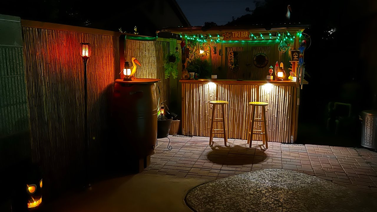 Backyard tiki bar update