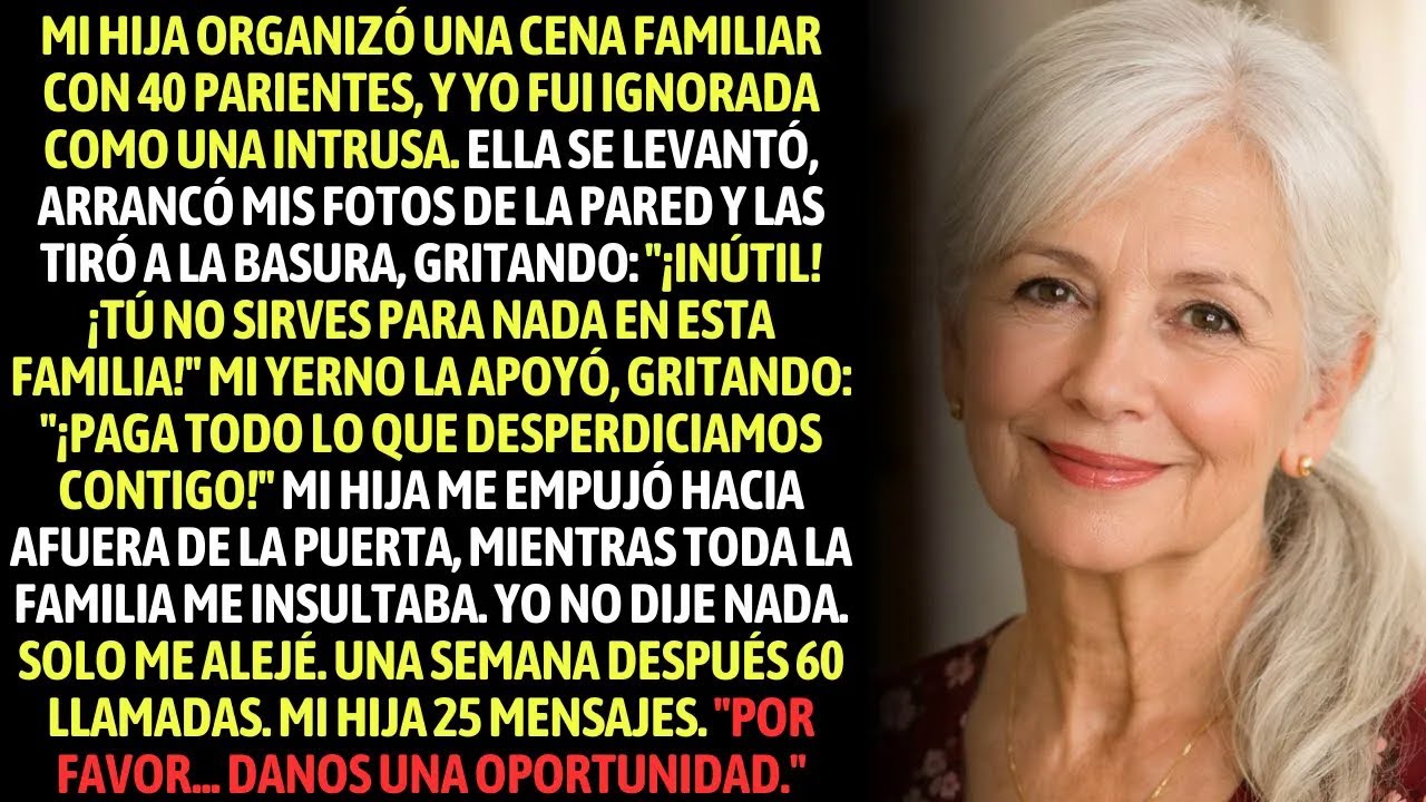 Mi Hija Organizó Una Cena Familiar Con 40 Parientes, Yo Fui Ignorada Y Tratada Como Una Intrusa.