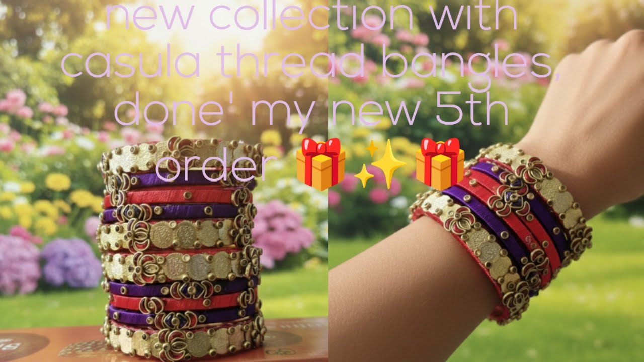 Handmade Thread Bangles Hub# 🎁✨😍#beautifulbanglesdesigns #earringscollection #hyderabad 