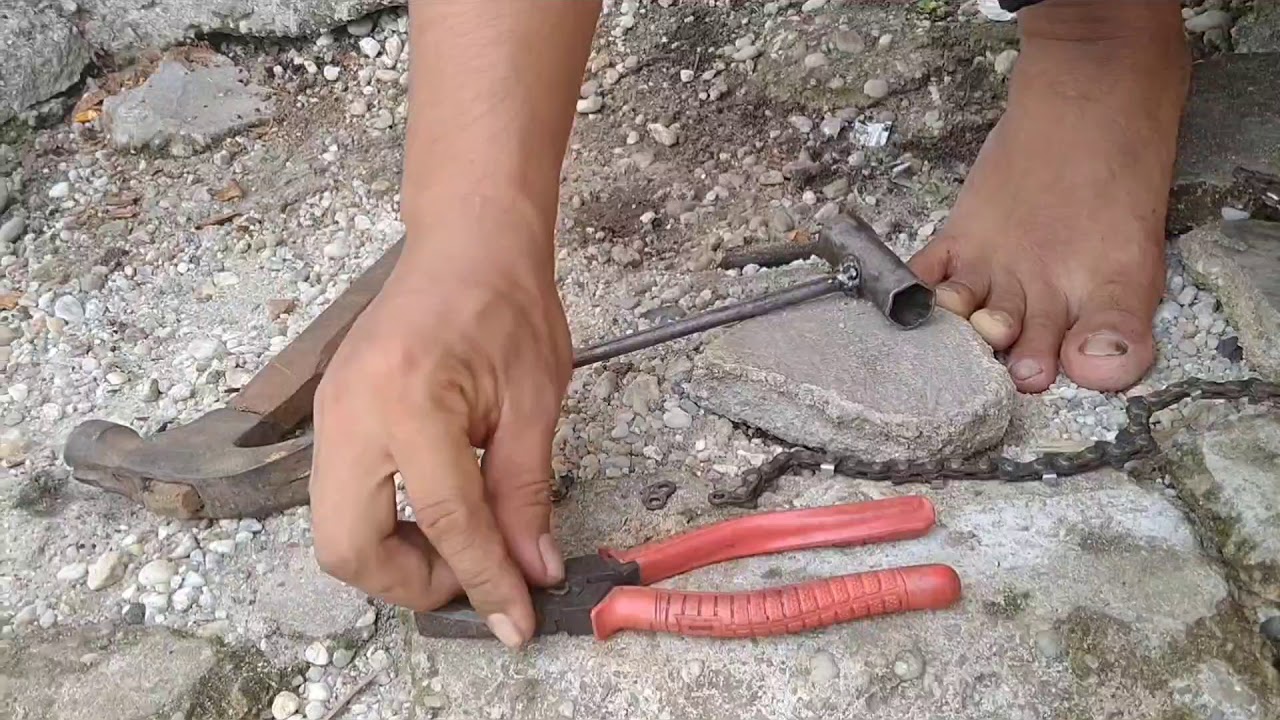 Cara motong dan nyambung rante chainsaw tanpa sambungan dari pabrik