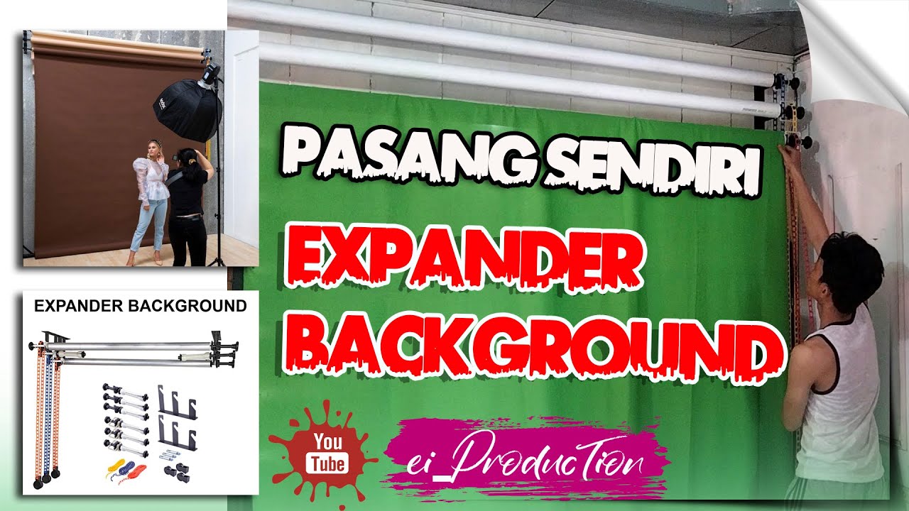 Pasang Sendiri EXPANDER BACKGROUND ROLL (Background Foto & Video)