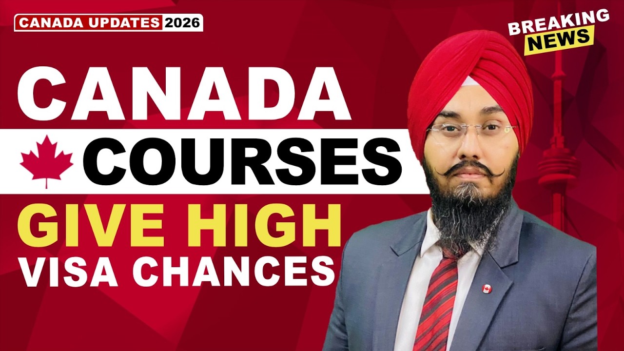CANADA COURSES GIVE HIGH VISA CHANCES | STUDY VISA UPDATES 2026 | USA CANADA UK
