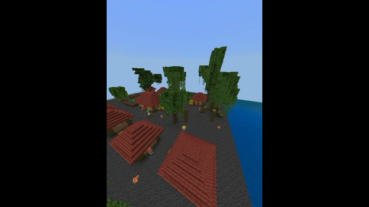 Mangrove village HIDDEN BY NOTCH in minecraft pocket/java/bedrock edition. #shorts #minecraft