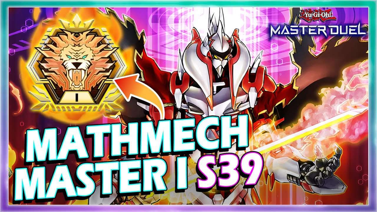 MATHMECH MASTER 1 RANK SEASON 39 IN YUGIOH MASTER DUEL