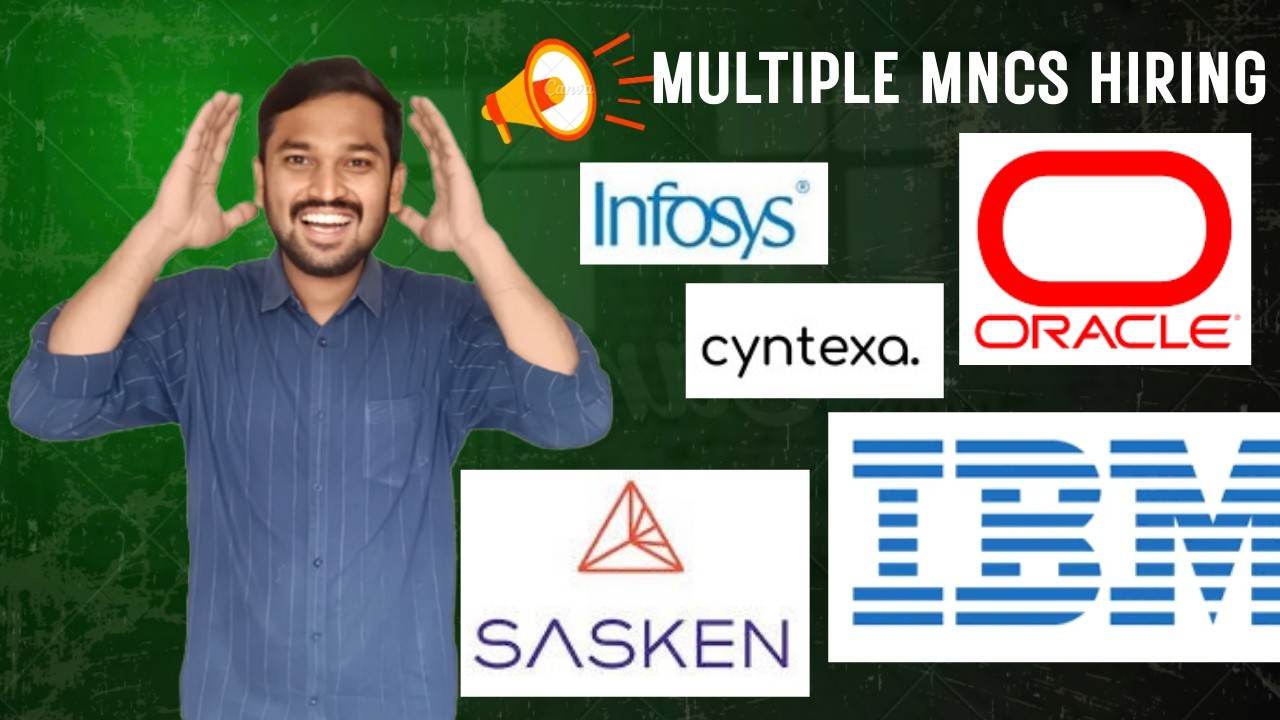 Big Tech Hiring Alert 😱 Infosys, IBM, Oracle, Sasken & Cyntexa | Freshers 2025-26