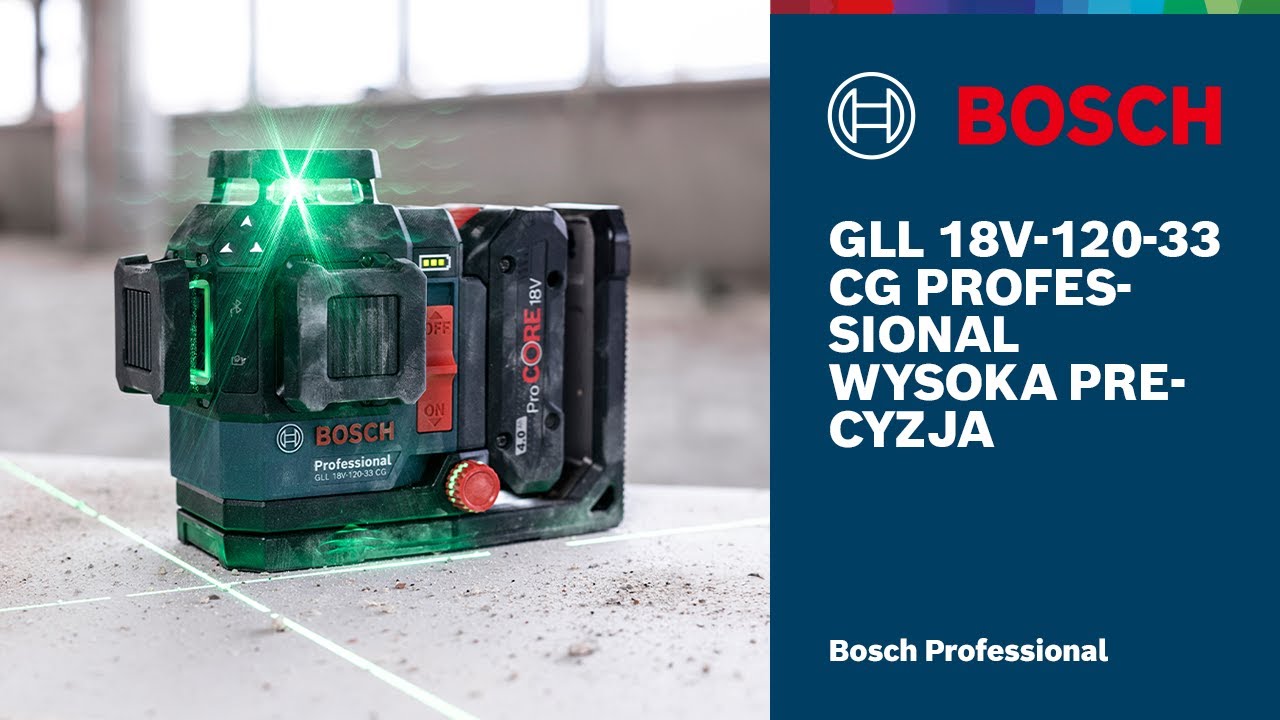 Nowy laser 360&deg; GLL 18V-120-33 CG Professional