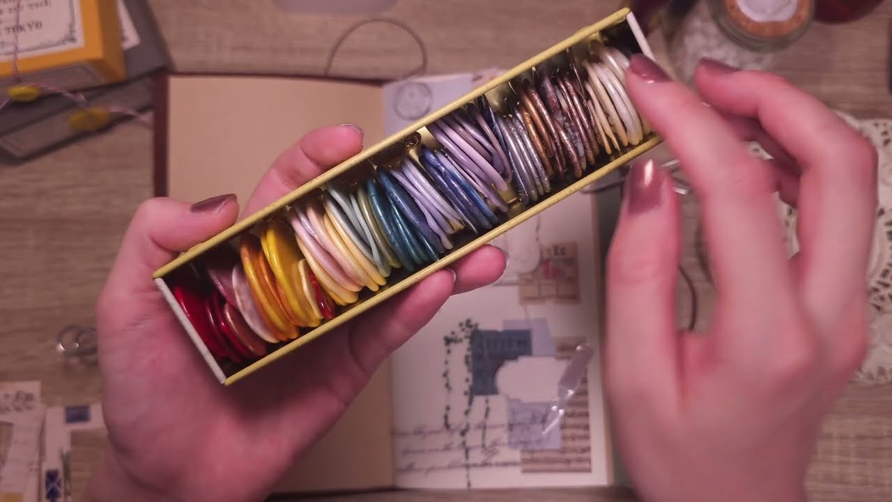 ASMR｜コラージュ｜トラベラーズノート｜scrapbook｜journalwithme｜artjournal