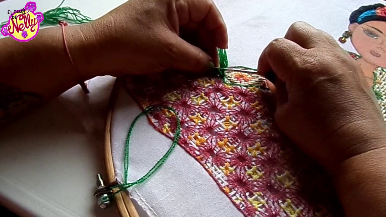 FRIDA BORDADA MODELO 1 (FLECOS DE REBOZO)