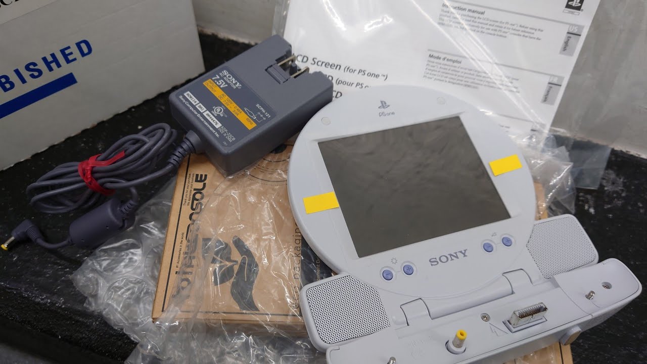 Original PSOne LCD Screen SCPH-131 complete set with Genuine SONY AC Adapter & Manuals 2023 Mar 9