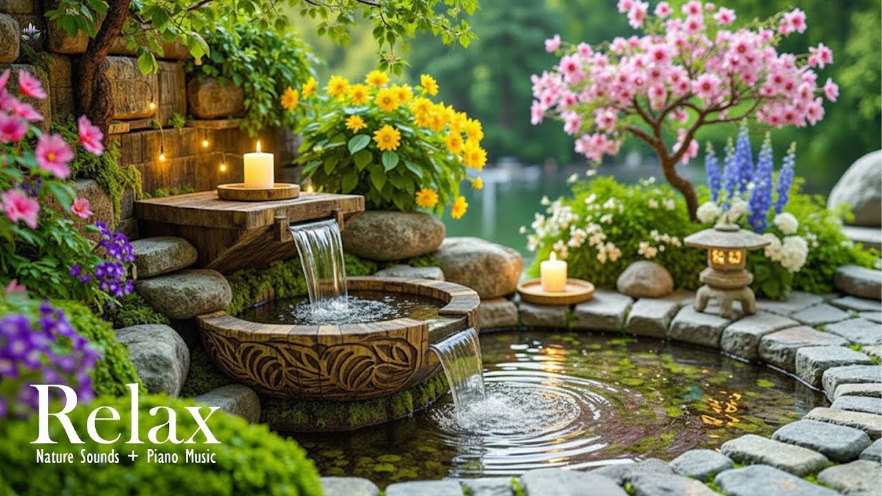 Peaceful Piano With Gentle Water Sounds 🌿 Deep Healing to Release Stress, Worry & Emotional Fatigue
