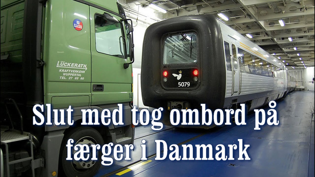 Slut med tog ombord på færger i Danmark