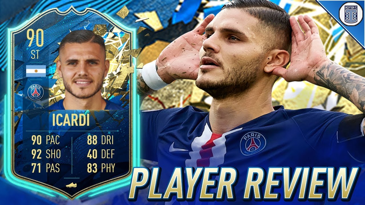 90 TEAM OF THE SEASON SO FAR ICARDI PLAYER REVIEW! TOTSSF ICARDI - FIFA 20 ULTIMATE TEAM