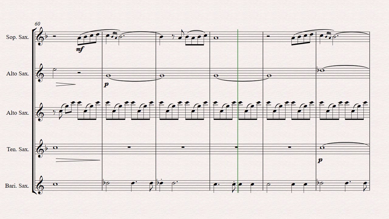 Music (was my first love) - John Miles - Saxophone Quintet