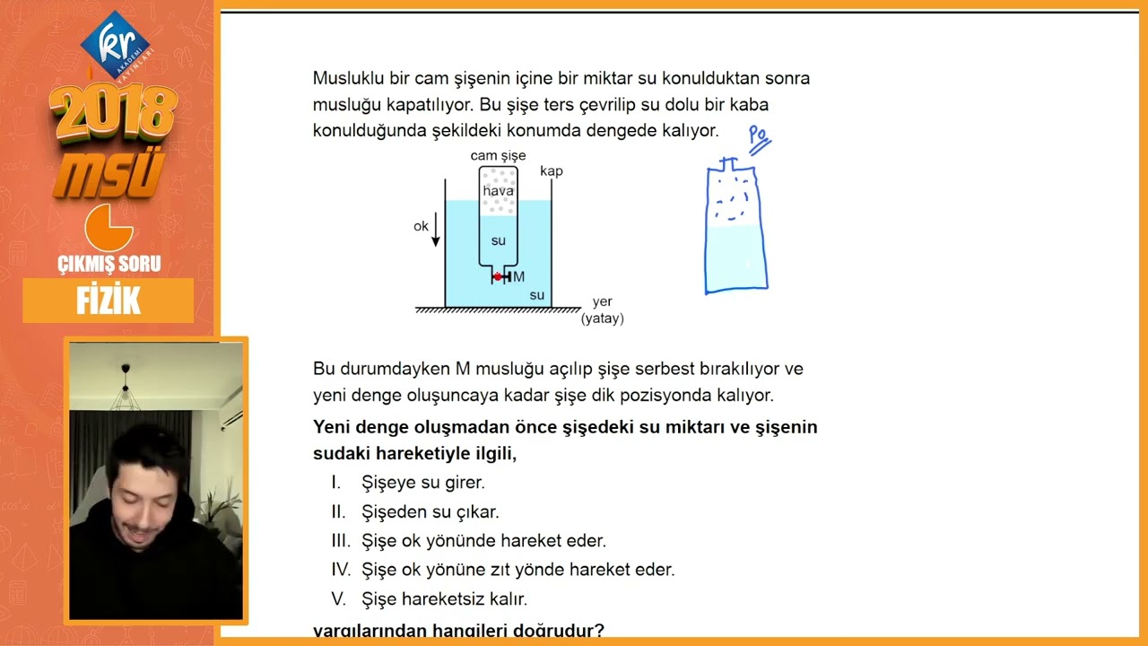 ​@altuggunesfizik Msü öncesi görülmesi gereken (çıkmış) basınç sorusu