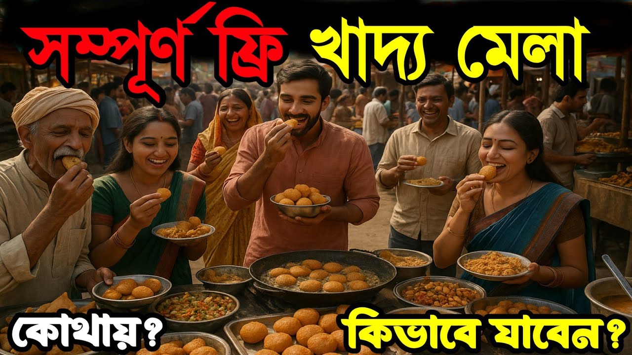 সম্পূর্ণ বিনামূল্যে মেলা যাই খাবেন সবই FREE পশ্চিমবাংলায় এই প্রথম 😍 || #ranaghat #free #freefood