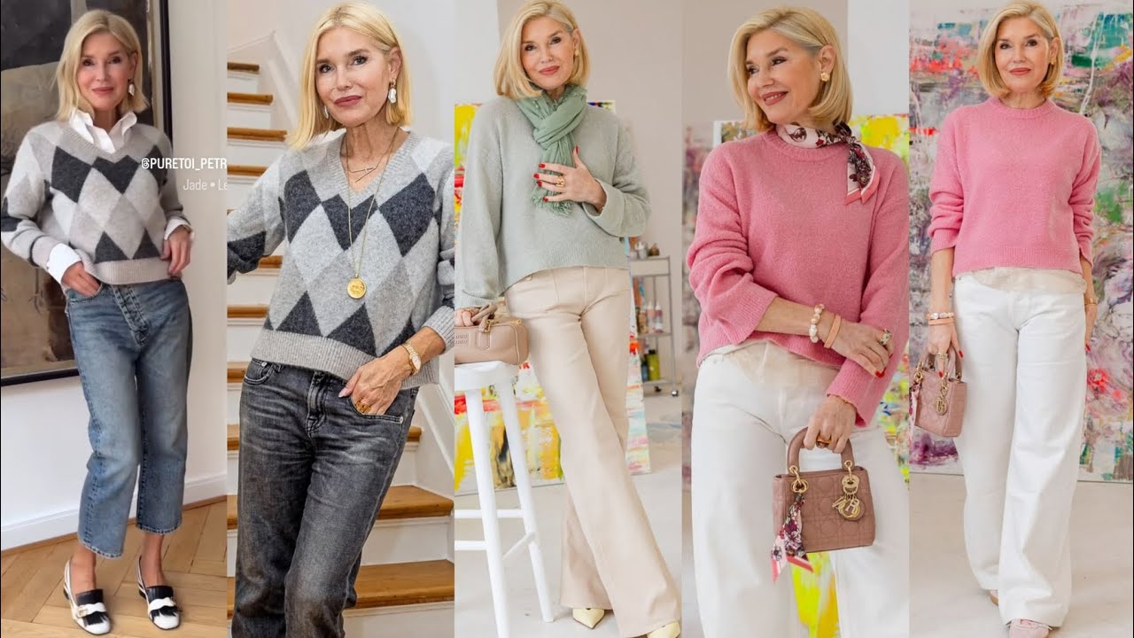 Natural Older Women OVER 50  | NewTrends Fashion For Women |winter and summer mid⛄ FallFashion 2026