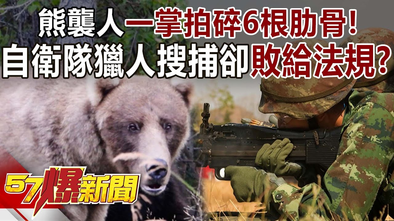 熊襲人一掌拍碎6根肋骨！自衛隊獵人大搜捕卻敗給法規？-馬西屏 徐俊相《57爆新聞》20251030-3【ENG SUB】