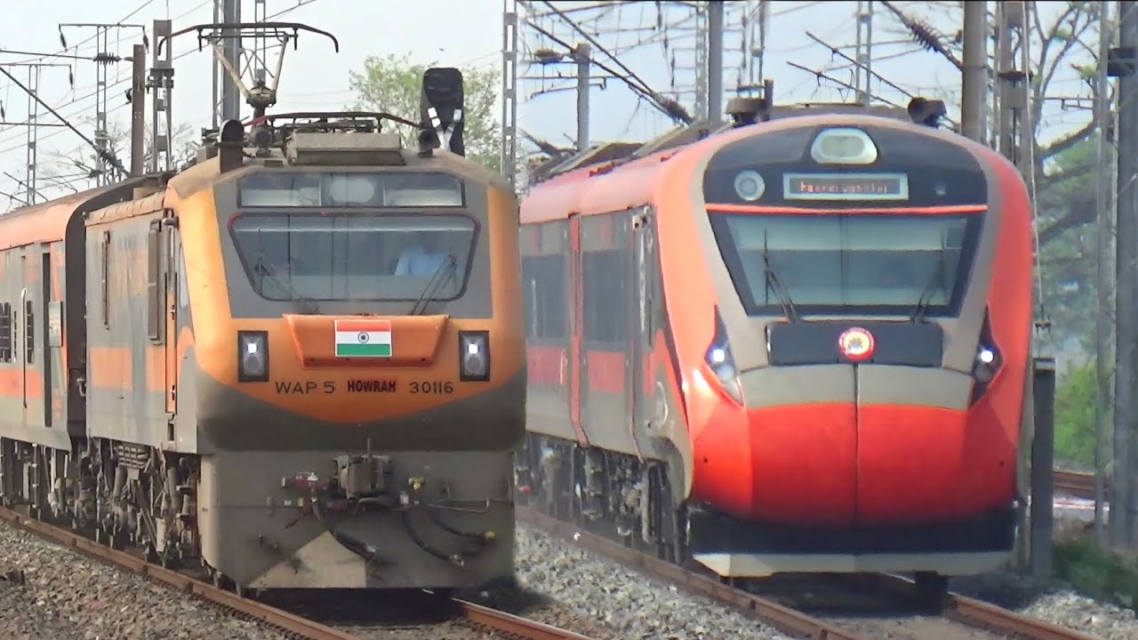 Crazy 130 KMPH Train Spotting | Amrit Bharat+Rajdhani+Vande Bharat Express & More Trains