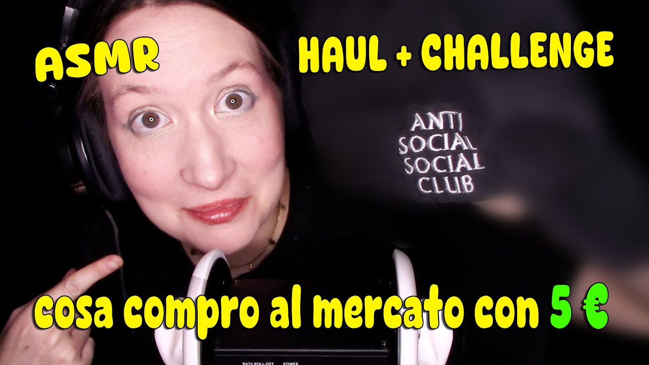 ASMR CHALLENGE Cosa compro al mercato con 5 € HAUL