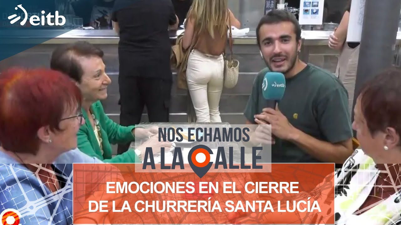Emocionantes recuerdos en el cierre de la churrería Santa Lucía de San Sebastián
