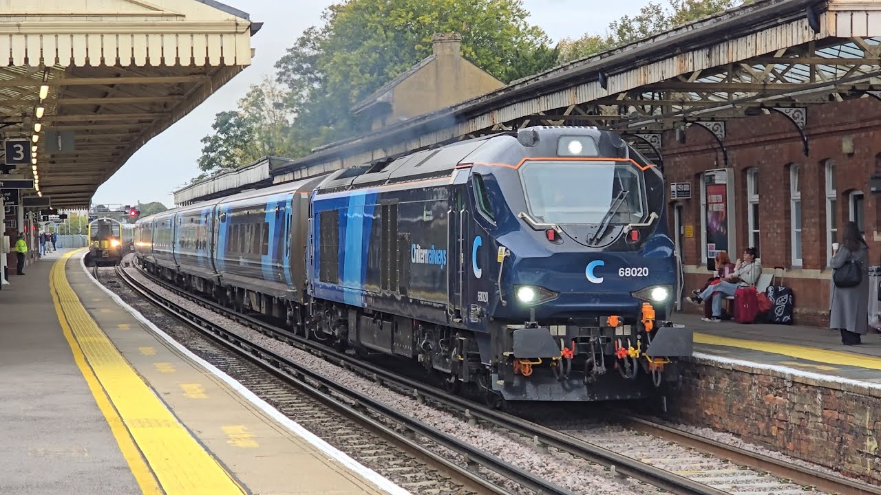 Trains at Basingstoke, Reading, Didcot & Warminster 26/09/25 (Including Newly Liveried 68020)