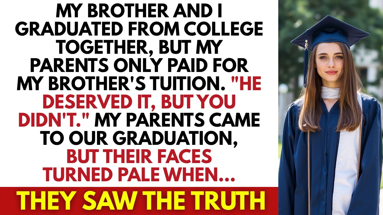 My Parents Paid For My Brother’s College But Not Mine. At Graduation, Their Faces Went Pale, When…